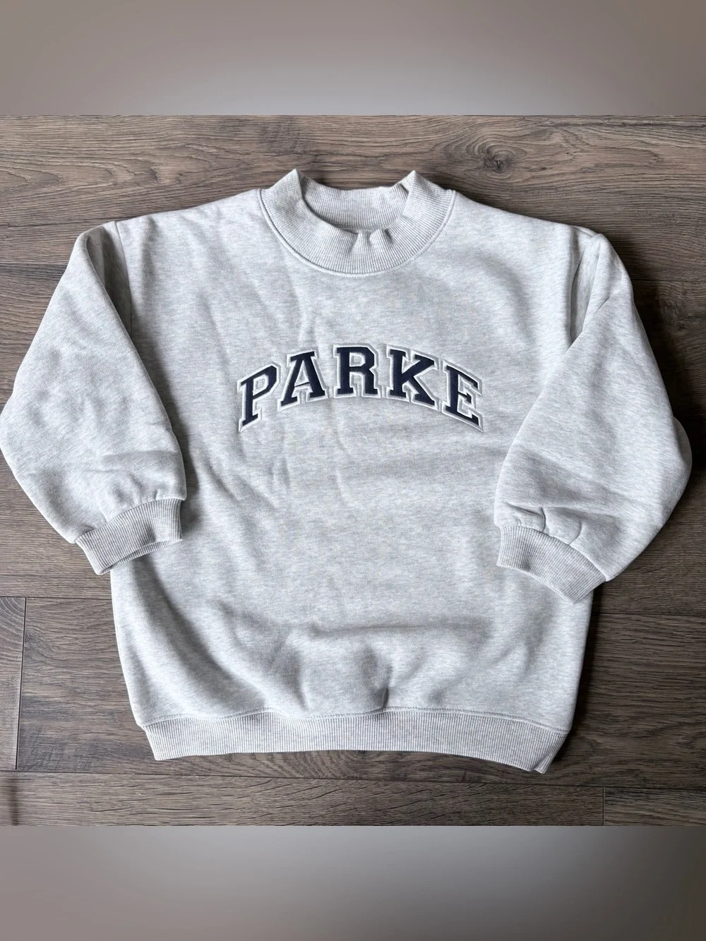 Kids Parke OG Varsity Mockneck Classic Grey/Denim 7-8Y - Picture 3 of 7